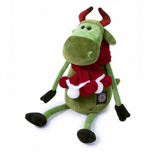 Мягкая игрушка «Корова Каролина в вязаном шарфе», 27 см