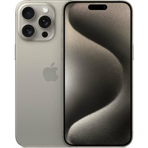 Apple iPhone 15 Pro 512GB, Natural Titanium (nano-SIM + eSIM) серый, бежевый
