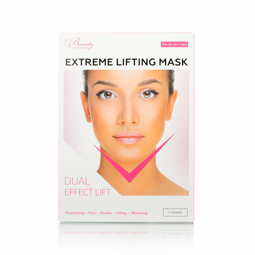 Лифтинг-маска EXTREME LIFT MASK / Beauty Pharma 5 шт. beauty pharma лифтинг маска extreme lifting mask для лица и подбородка 1 шт