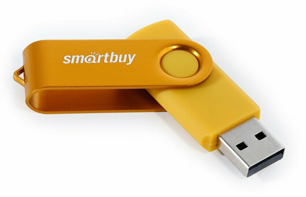 USB Flash Drive 64Gb - SmartBuy UFD 20 Twist Yellow SB064GB2TWY