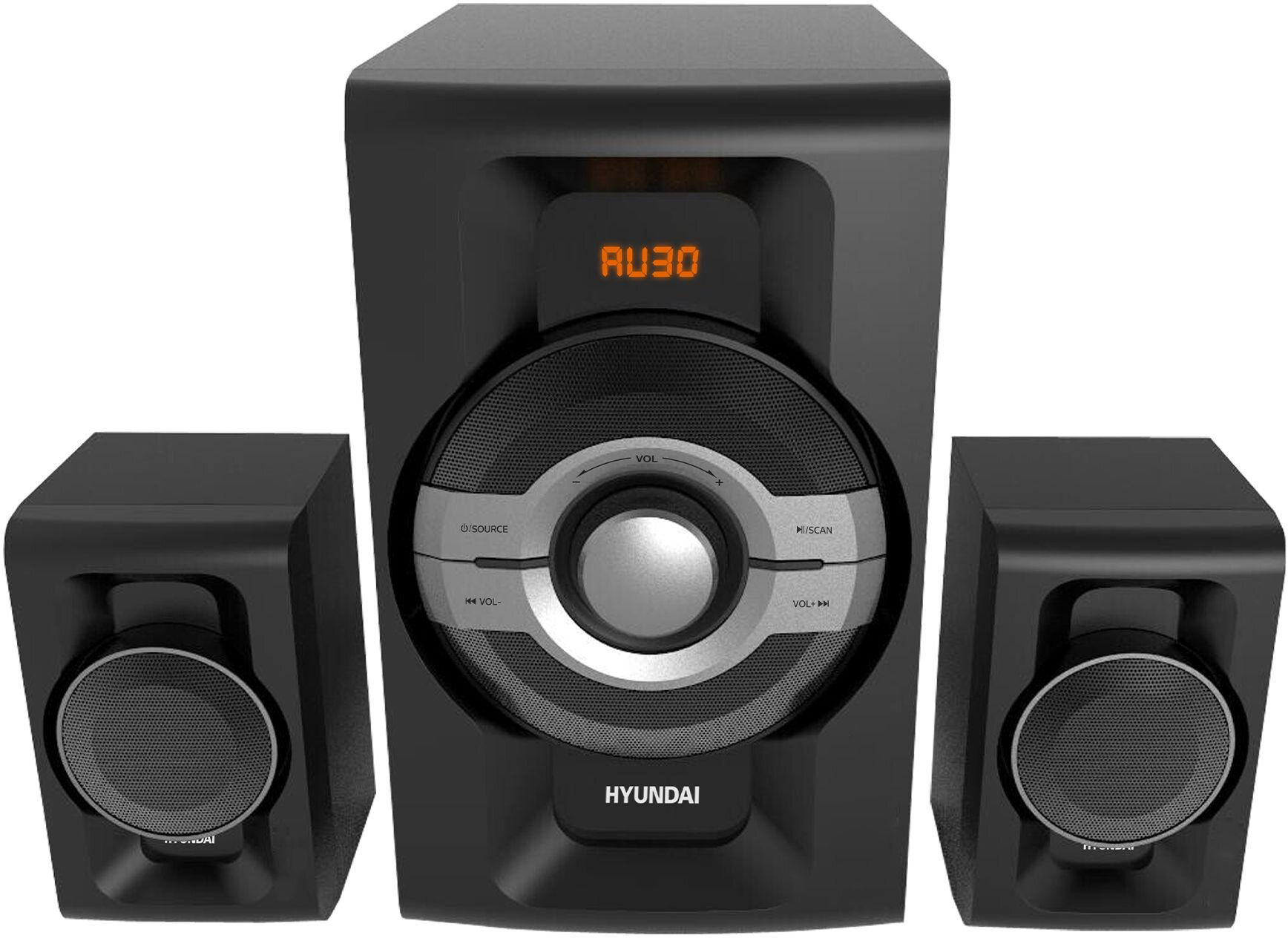 Микросистема Hyundai H-MS1403 черный 60Вт FM USB BT SD — фото 3