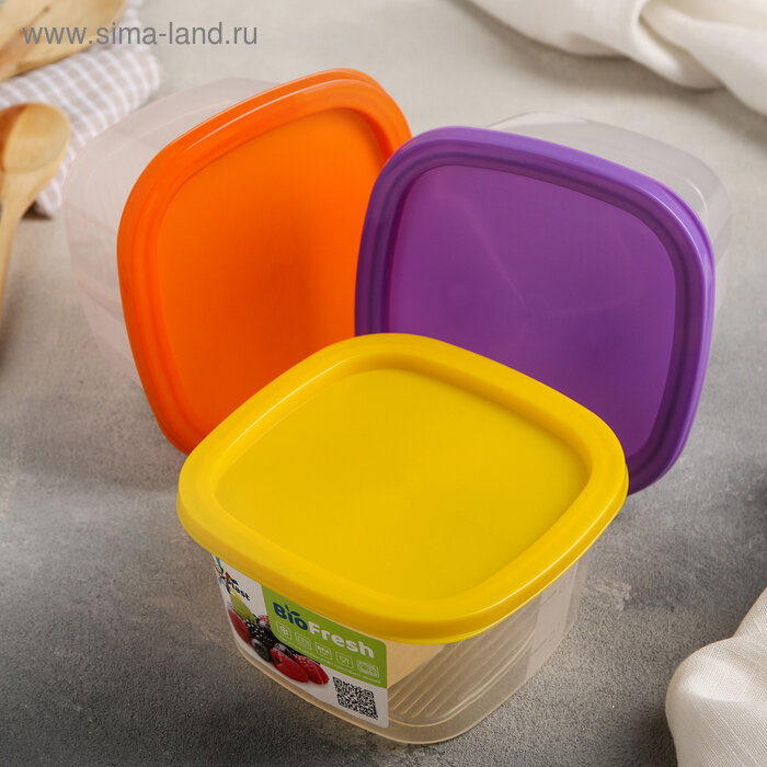 Контейнер пищевой 05л 125×125×62см 