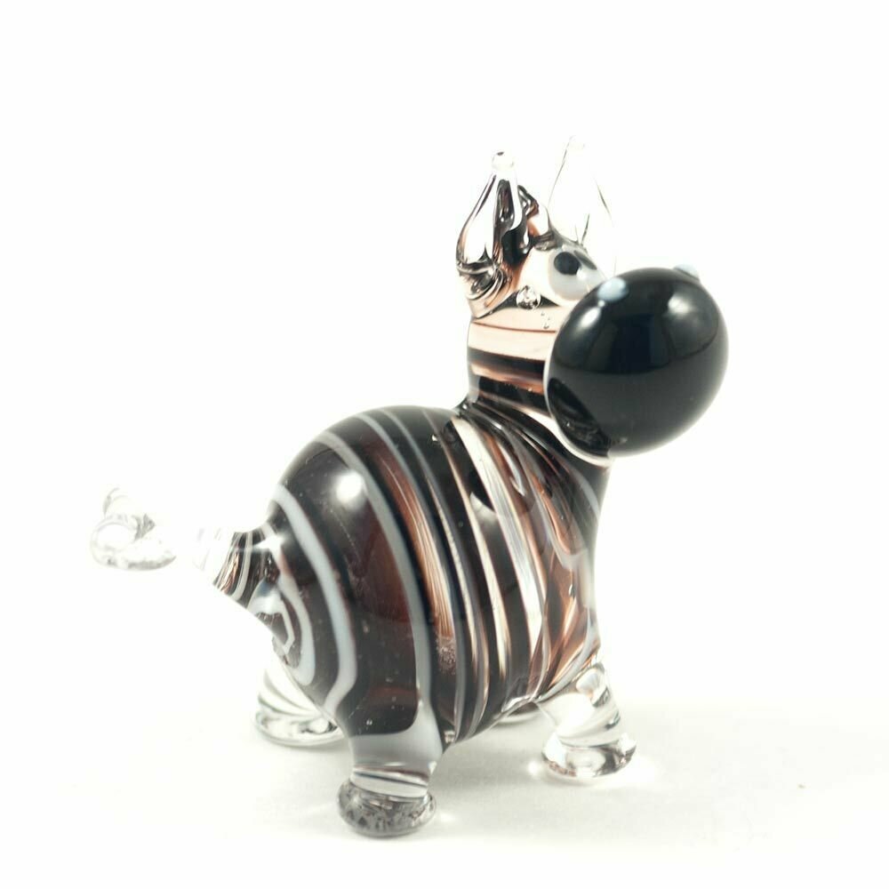 фото Стеклянная фигурка Зебра смешная