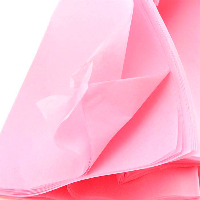 Бумага тишью 66*50 см, розовая 10 листов