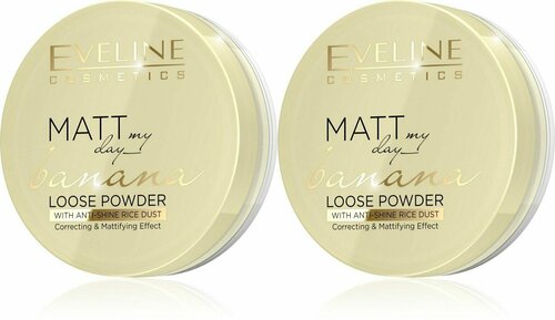 EVELINE Пудра для лица MATT MY DAY LOOSE POWDER рассыпчатая BANANA, универсальный оттенок, 6 г