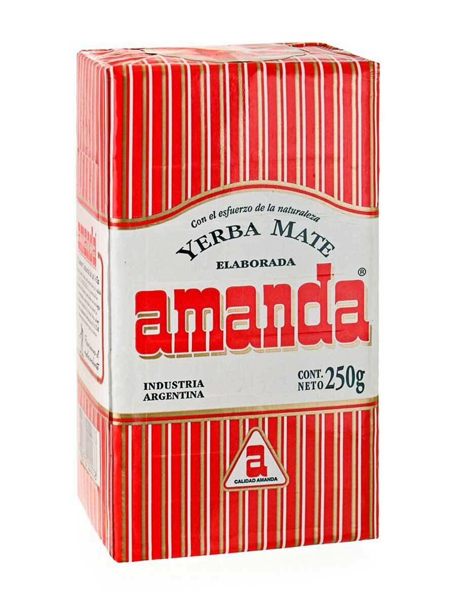 Чай йерба мате Amanda Tradicional, настоящий аргентинский мате (матэ), 250 г - фотография № 1