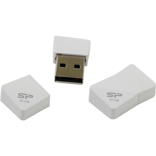 Флешка USB SILICON POWER Touch T08 32Гб, USB2.0, белый [sp032gbuf2t08v1w] - фото №8