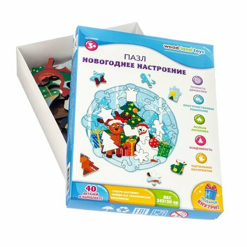 WoodLand Toys Пазл «Новогоднее настроение» пазл woodland ракета