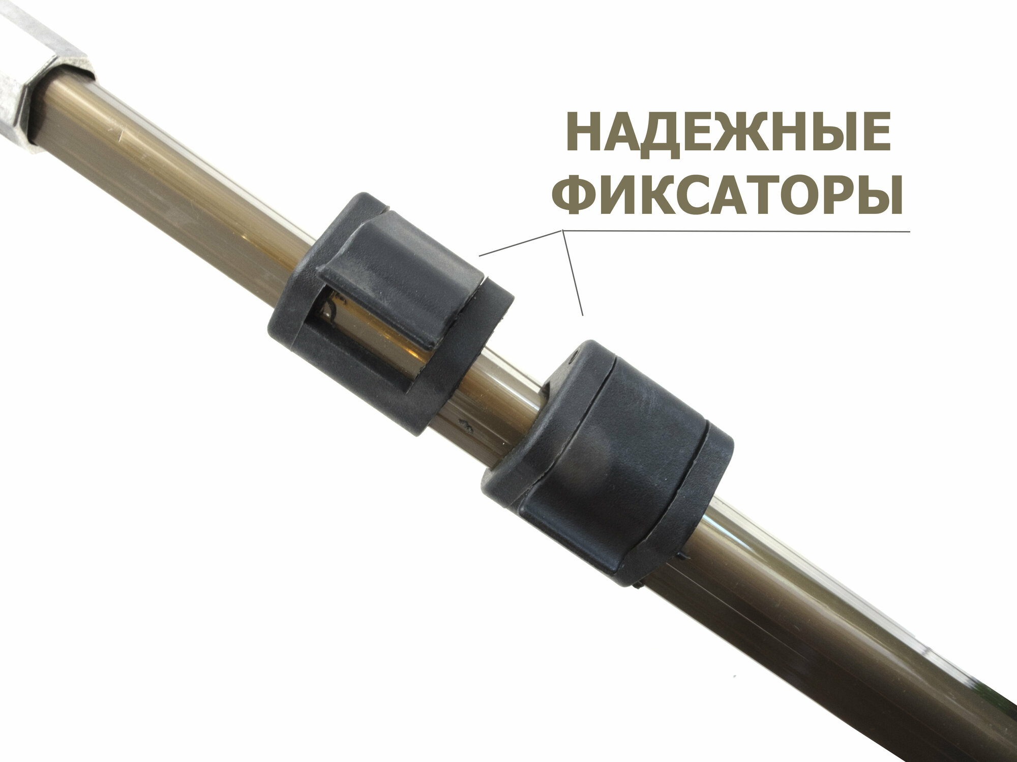 Подсачек треугольный 60см, ручка телескоп 75-185см (в сложенном виде 80см) — фото 3