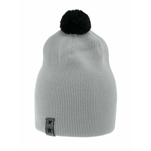 фото Шапка mialt, размер 52-56, оранжевый, серый