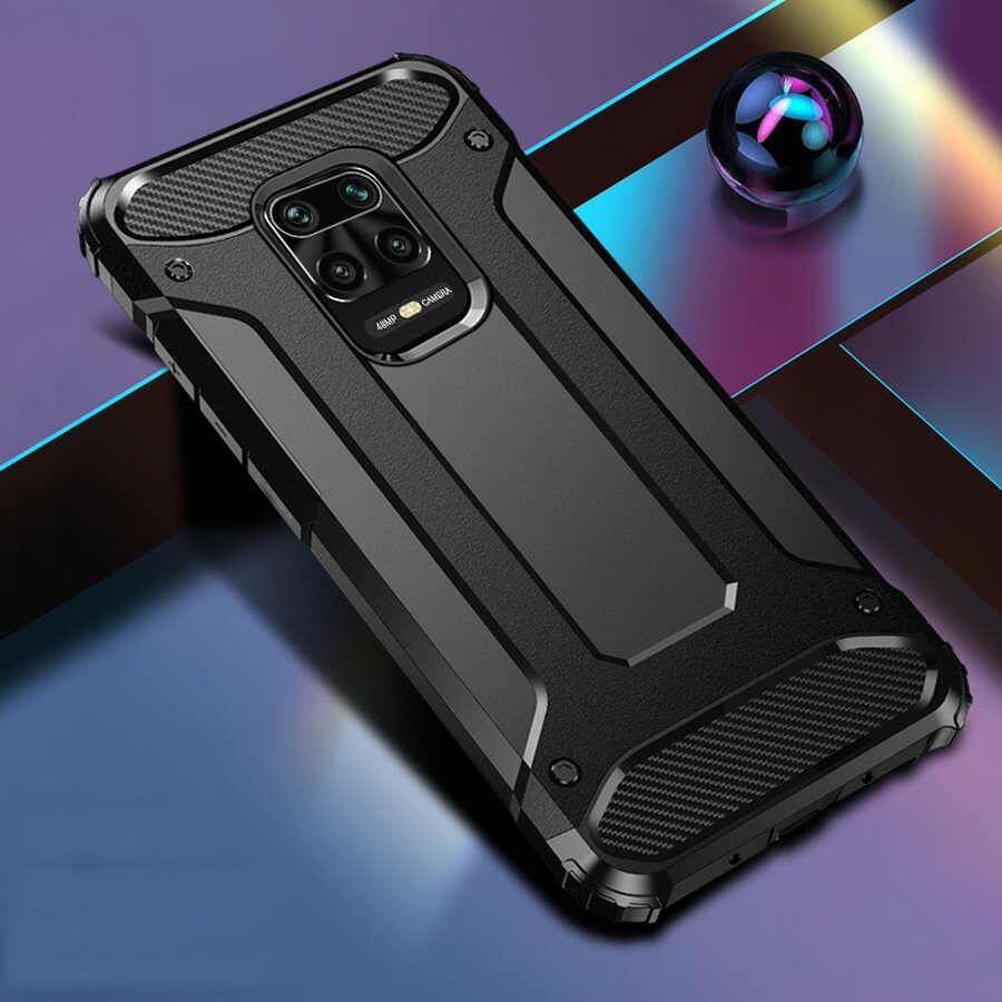 Противоударная накладка Armor Case для Xiaomi Redmi Note 9 черный