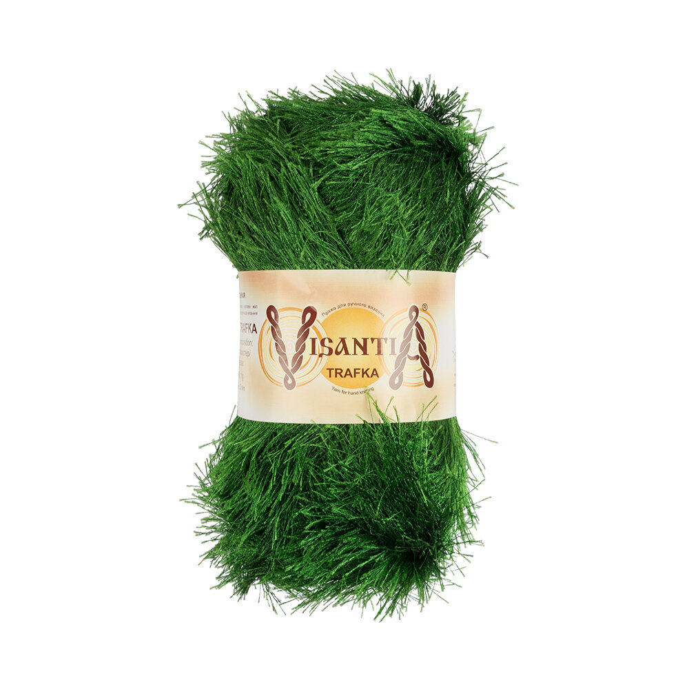 Пряжа VISANTIA "TRAFKA" 100% полиэстер 100 г 150 м №0041 яр. зеленый