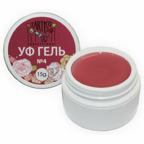 Tartiso Гель для наращивания ногтей камуфлирующий №04 15 гр