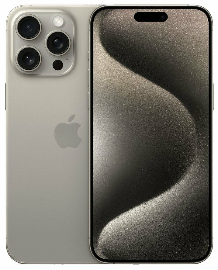Смартфон Apple iPhone 15 Pro Max 256 ГБ Global, Dual: nano SIM + eSIM, титан