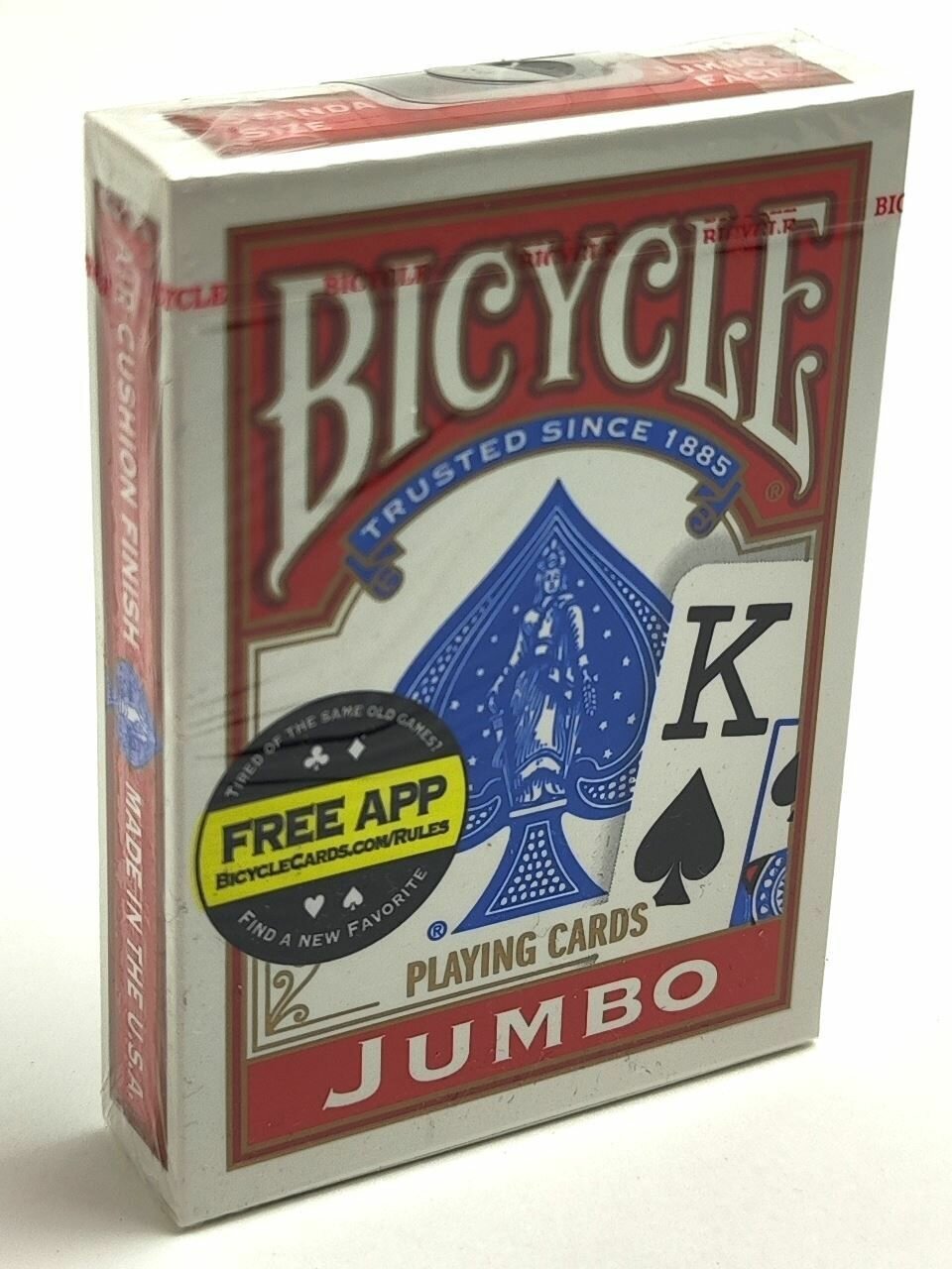 Игральные карты Bicycle Jumbo (Red)