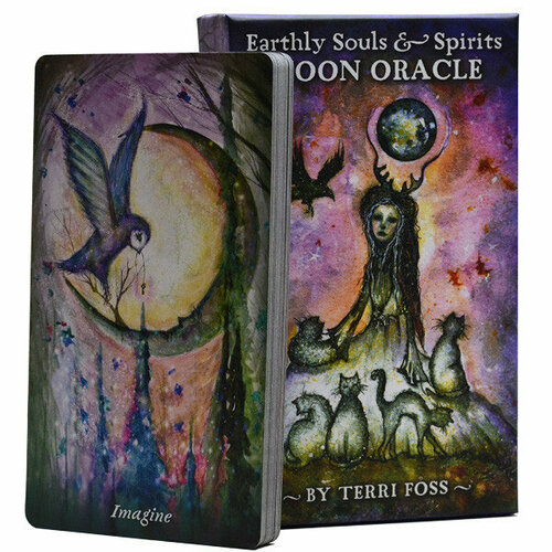 Карты Лунный Оракул Земные Души и Духи / Earthly Souls & Spirits Moon Oracle - U.S. Games Systems гадальные карты u s games systems оракул faery whispers 55 карт