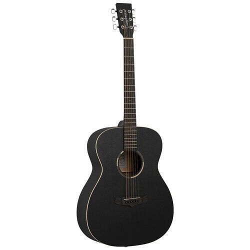 TANGLEWOOD TWBB O акустическая гитара, тип корпуса Folk, корпус из махагони, отделка Smokestack Black Satin