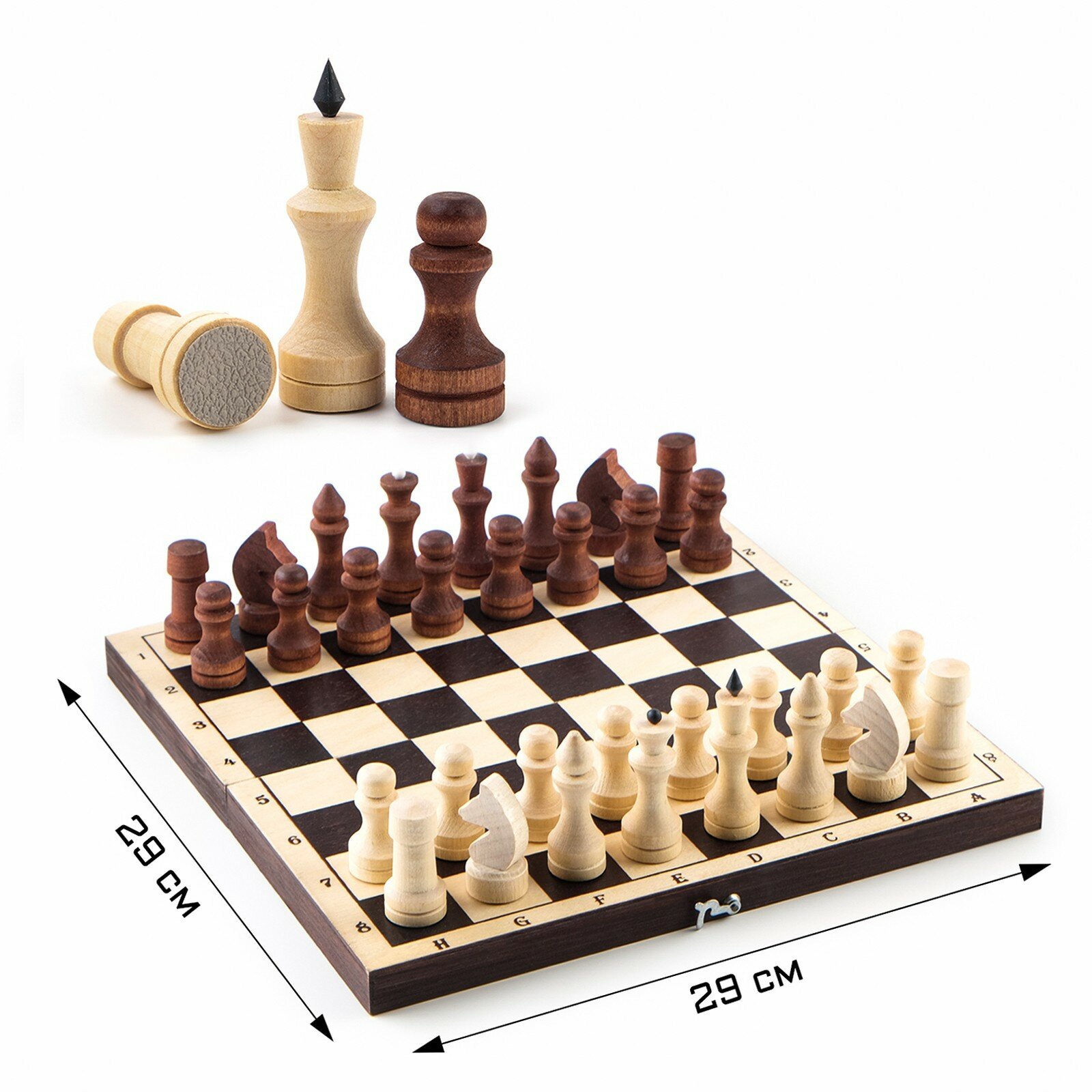 Настольная игра Sima Land Шахматы обиходные, 29х29 см, 4077377