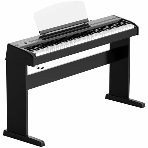 Orla Stage-Starter-Black-Satin Цифровое пианино, черное, со стойкой orla stage studio white satin цвет белый