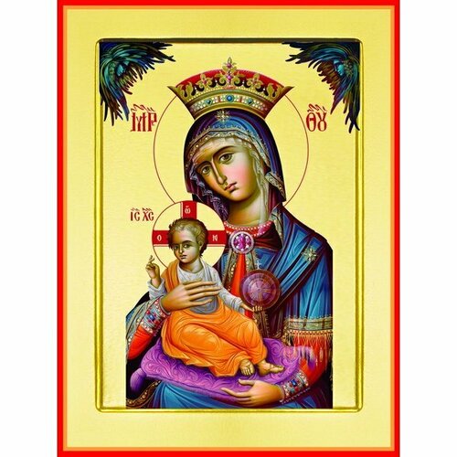 Икона Божьей Матери Корфская, арт PKI-БМ-55 икона божьей матери корсунская арт pki бм 22