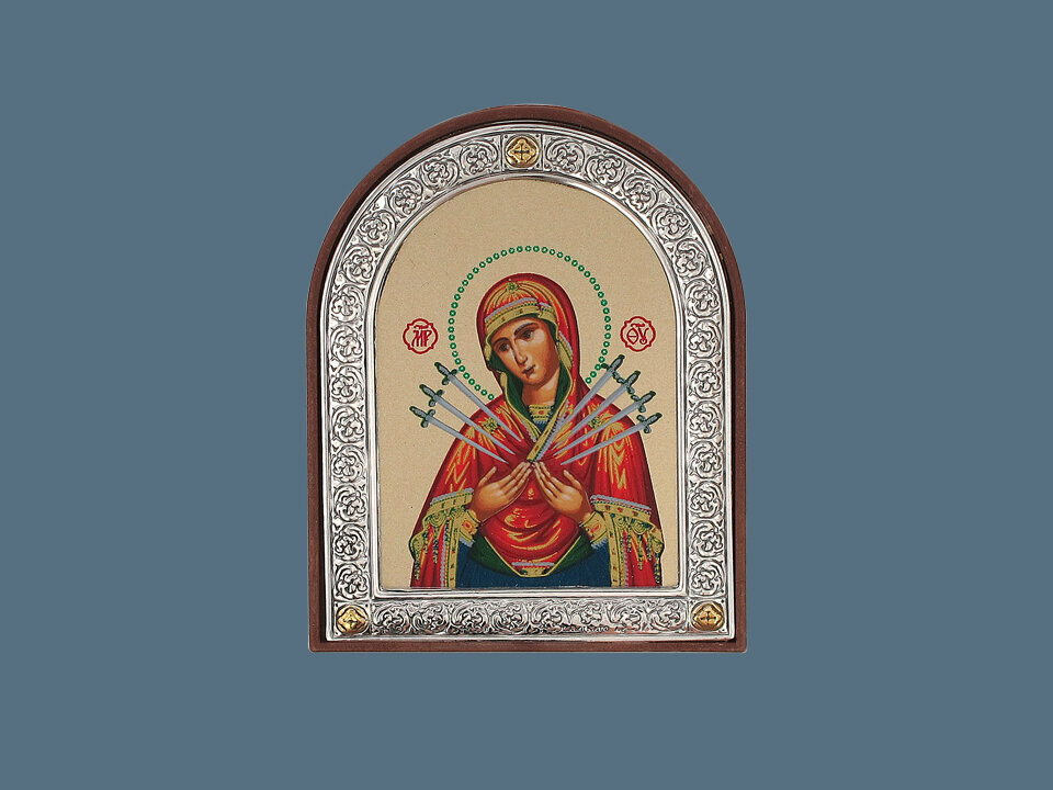 Настольная икона, семистрельная 58*75, Эстет, без вставки