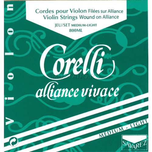 Струны для скрипки CORELLI 800ML Alliance Vivage Medium Light savarez 800f high corelli alliance vivage струны для скрипки