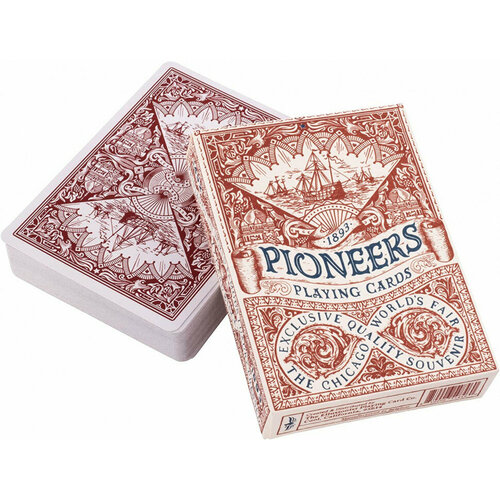 Игральные карты Ellusionist Pioneers Vintage / Первопроходцы, красные