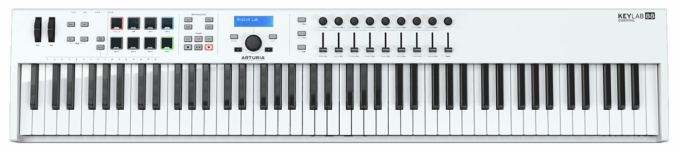 Arturia KeyLab Essential 88 mk3 White 88 клавишная MIDI клавиатура