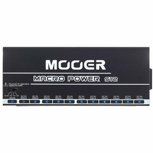 Mooer Macro Power S12 блок питания для гитарных эффектов mooer macro power s8