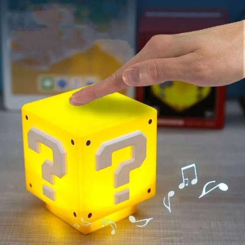 Музыкальная лампа ночник LED Супер Марио со встроенным аккумулятором - фотография № 4