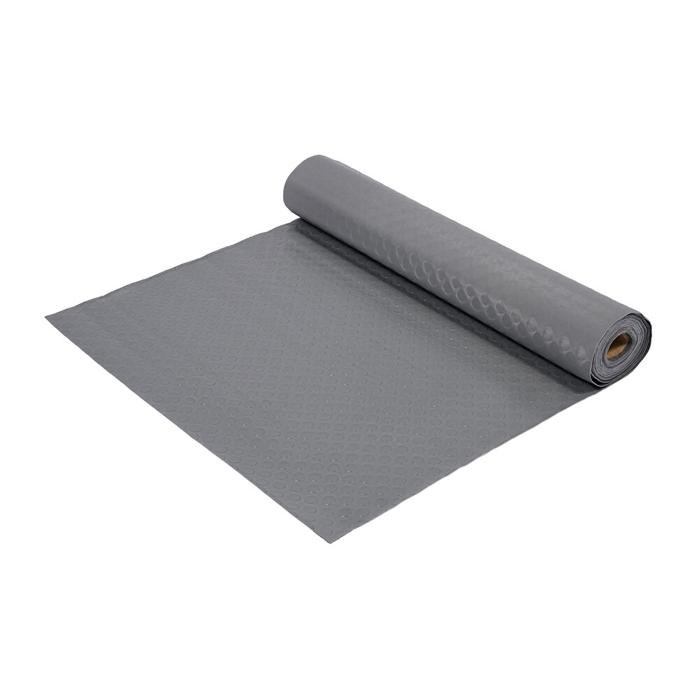 фото Коврик-дорожка ПВХ пятачки 2,4 мм 0,9*10 м, против скольжения, серый VORTEX /1