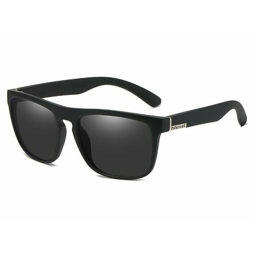 Солнцезащитные очки Polarized, черный солнцезащитные очки carrera шестиугольные оправа металл поляризационные для мужчин черный