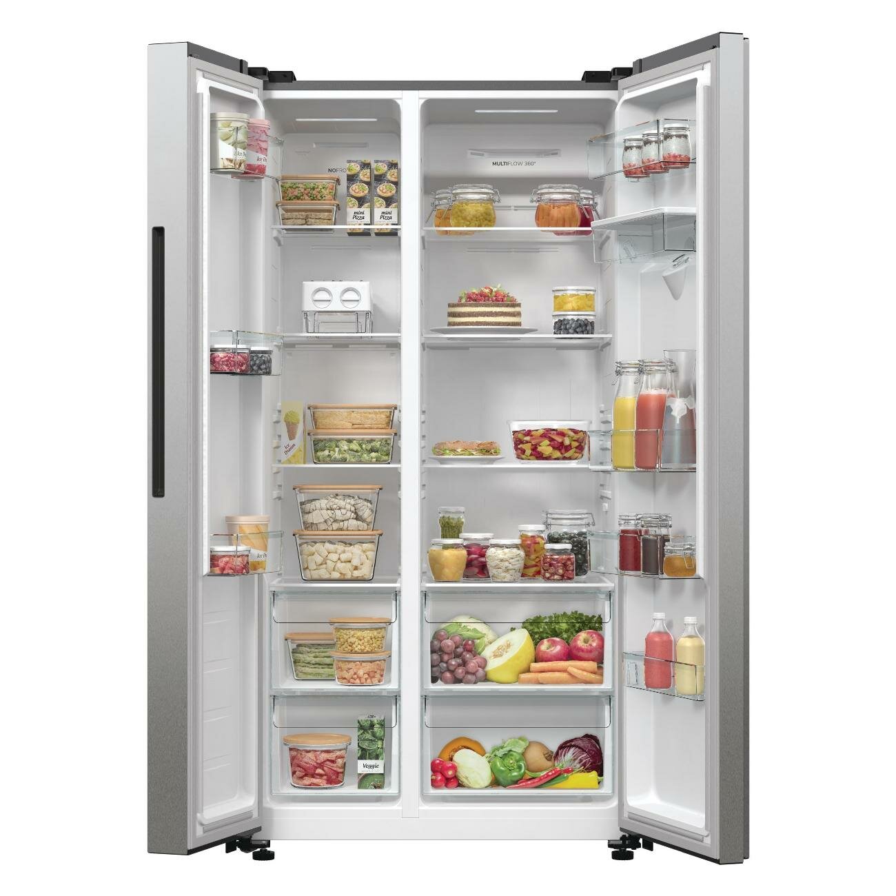 Холодильник (Side-by-Side) Gorenje NRR9185EAXLWD - фотография № 3