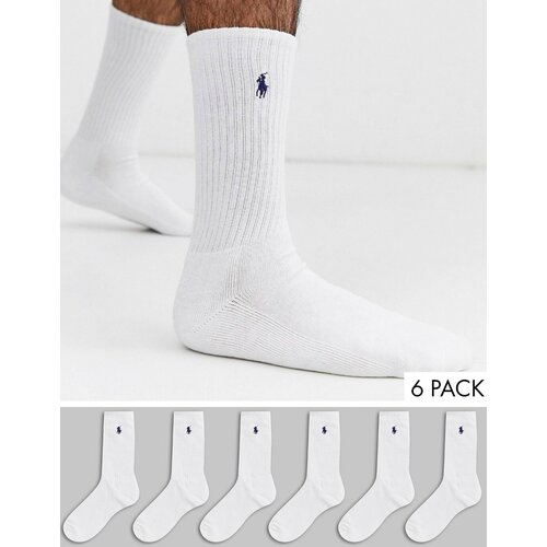 фото Мужские носки polo ralph lauren, 6 пар, размер 41-47, белый