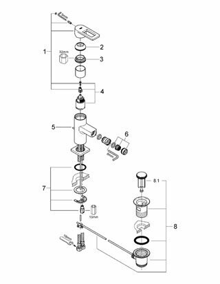 Смеситель для биде GROHE - фото №12