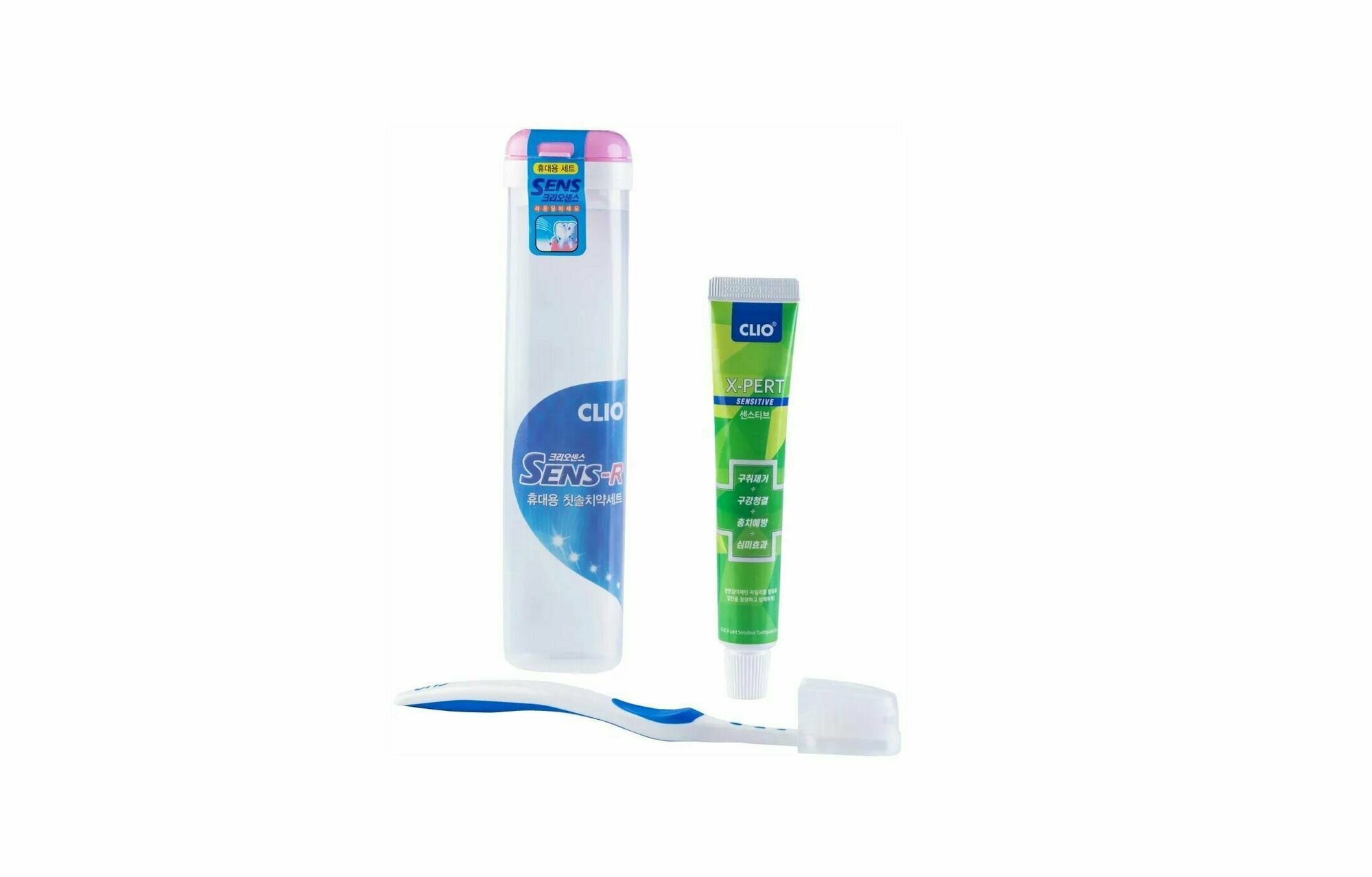 Набор зубная паста + щетка Clio New Portable Sense R + Expert Toothpaste - фото №3