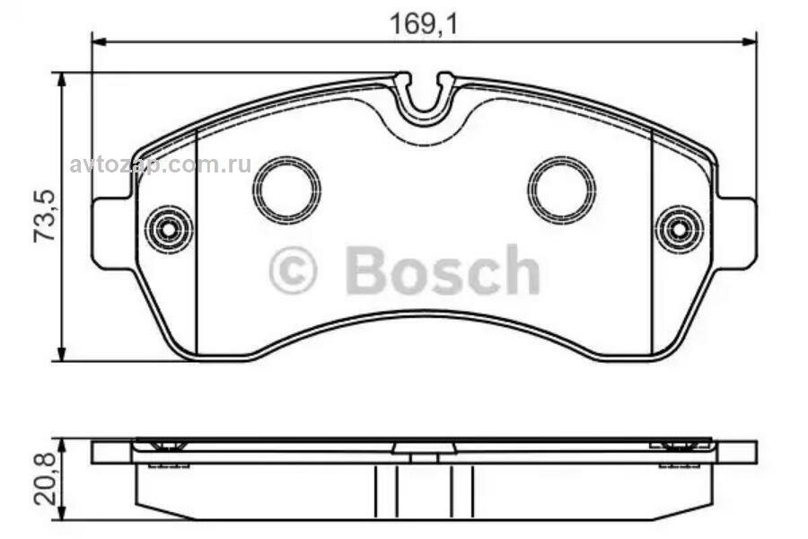 Колодки тормозные дисковые Premium 2, передн, MB: 313 CDI Sprinter 06-09, 318 CDI Sprinter 06-09, 316 CDI Sprinter 09-, 515 C.