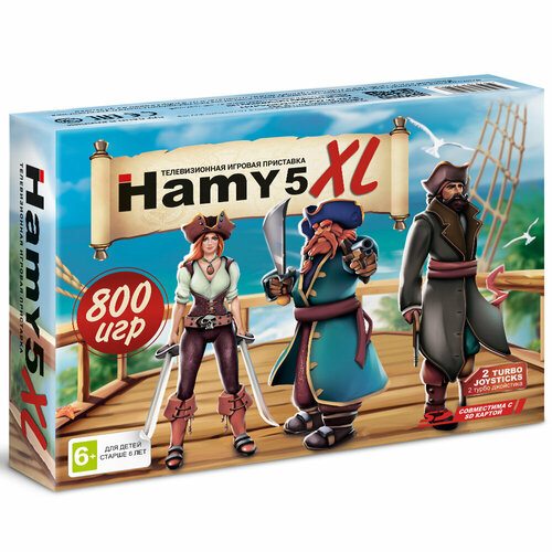 Игровая Приставка Hamy 5 XL (16+8 Bit) AV+HDMI (800в1) игровая приставка hamy 5 16 8 bit hdmi 505в1