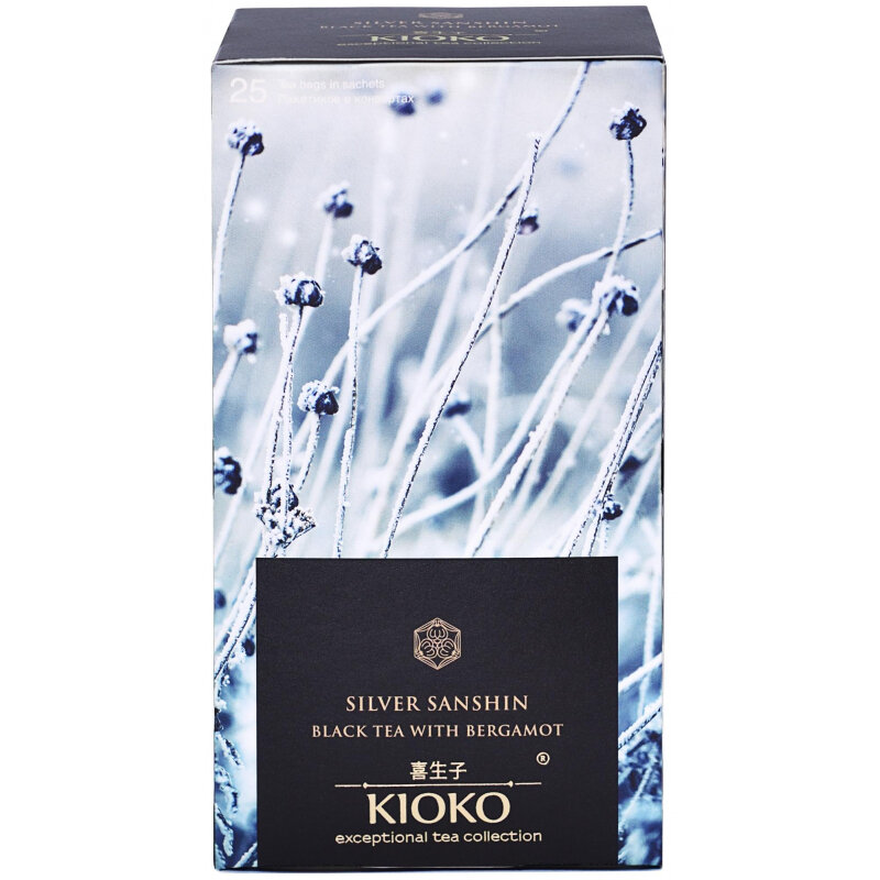 Чай черный Kioko Silver sanshin в пакетиках, 25 пак.