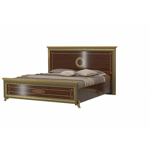 Кровать с короной Мэри Версаль СВ-03 1600х2000 шелкография орех