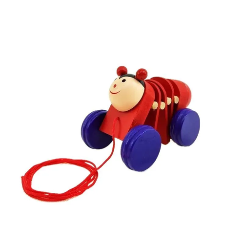 Каталка - трещотка Божья коровка на верёвочке 650₽