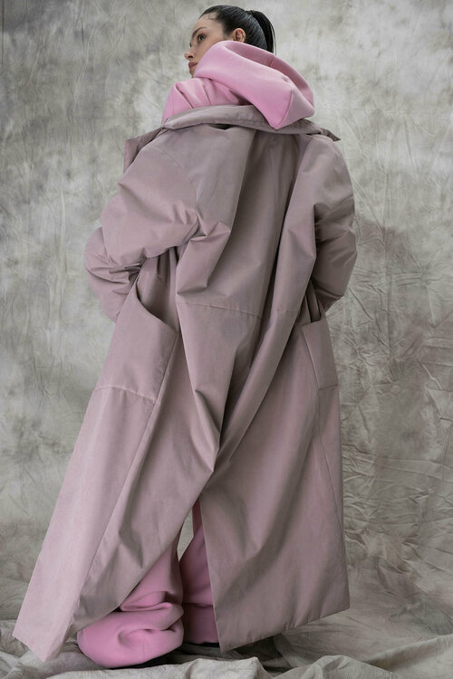 Куртка-рубашка  ZNWR, размер XS, розовый