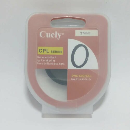Поляризационный фильтр 37 мм, светофильтр Cuely CPL series, фильтр для объектива, фильтр для фотокамер