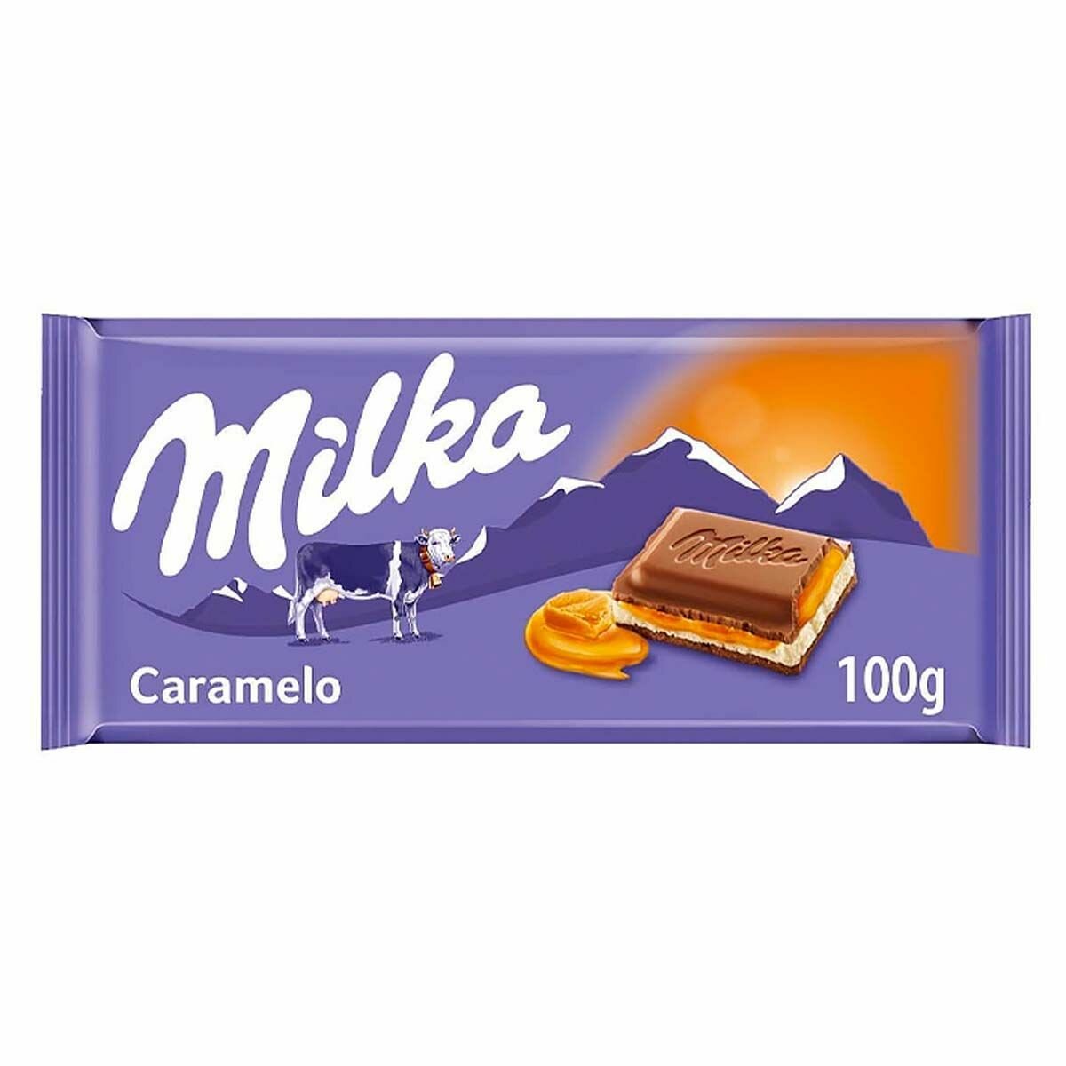 Шоколад Milka Caramel Cream с карамельным кремом (Германия), 100 г - фотография № 7