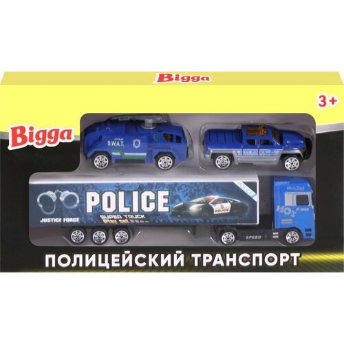 Набор игровой BIGGA Полицейский транспорт, 3 предмета