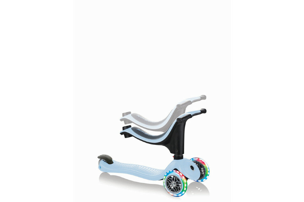 Самокат Globber серии Go Up Sporty, колеса с подсветкой, светло-голубой (452-200-3) - фото №15