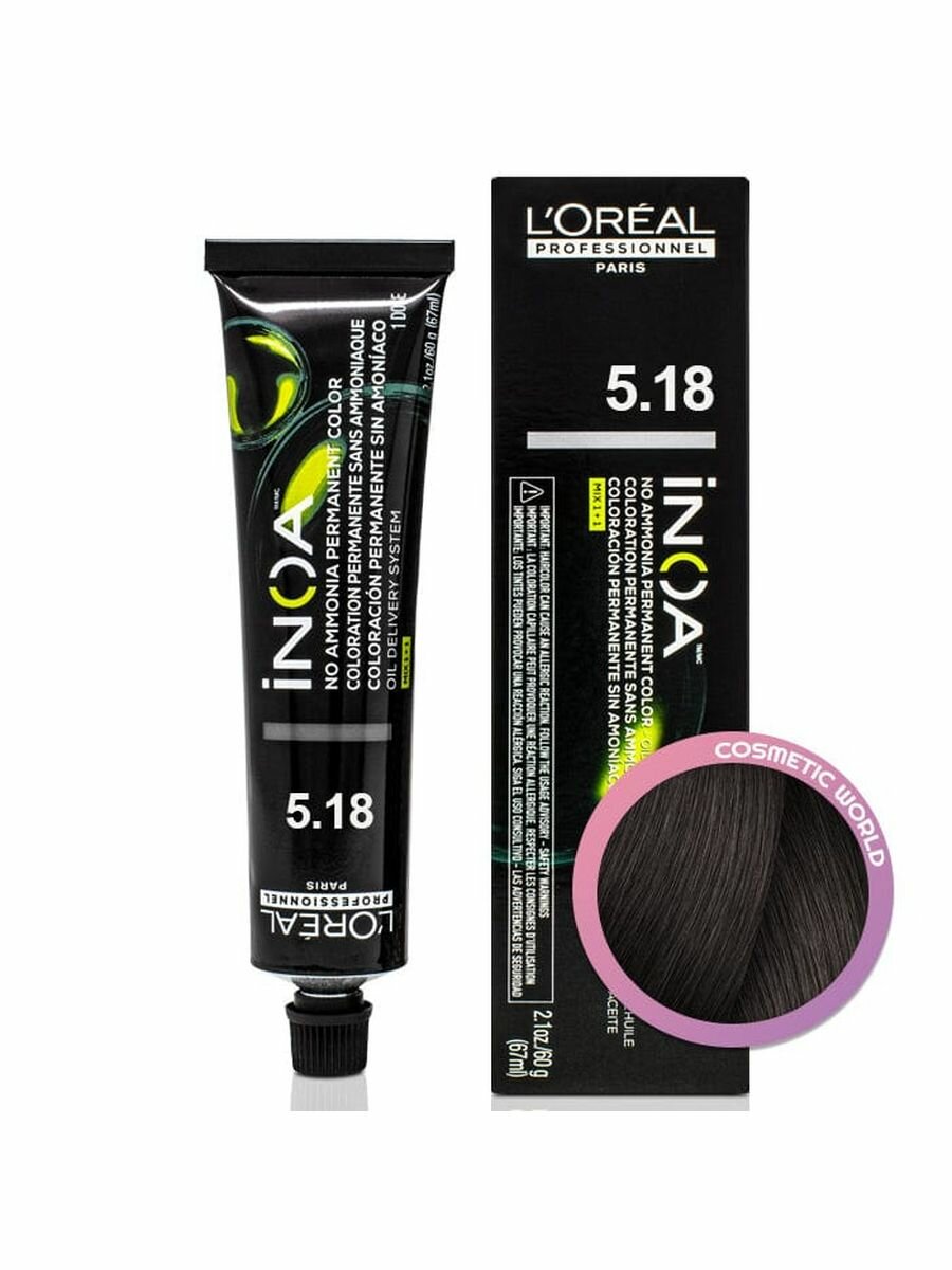 Loreal INOA 5.18 - Краска Иноа 60 мл