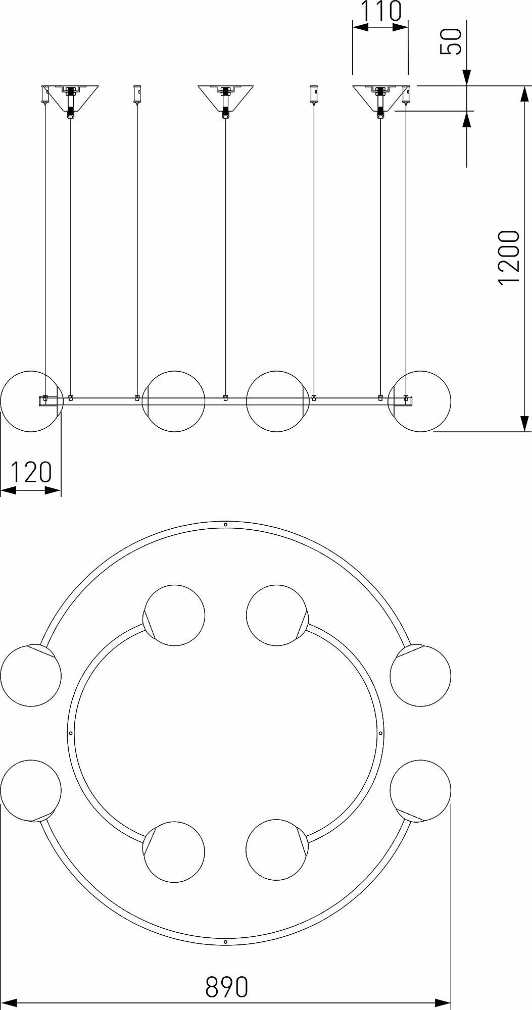 Люстра Bogates BROOK 359/8 4690389179693 Bogate's - фото №8