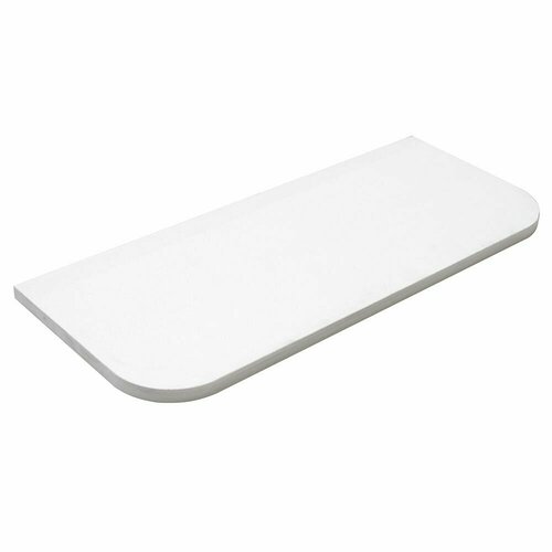 Полка мебельная ЛДСП закругленная 250х800х16 мм белая 1029₽