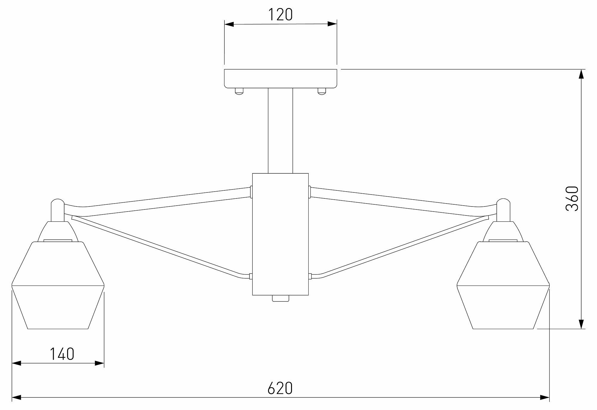 Люстра на штанге Eurosvet Takara 70135/5 кофе a056965 - фото №5